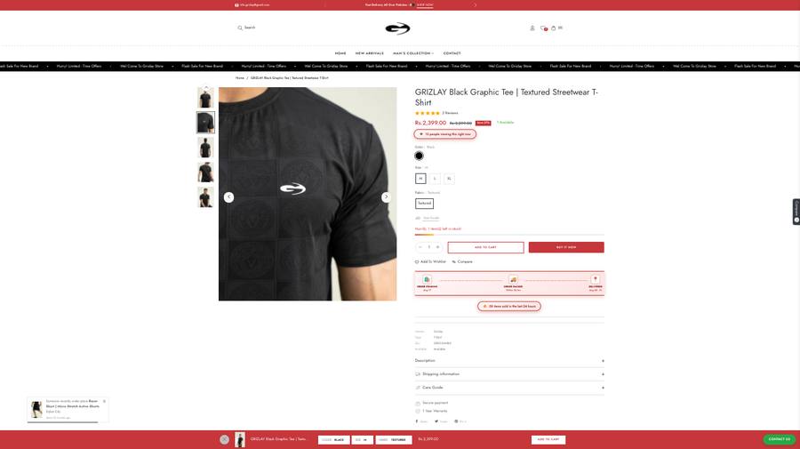 Grizlay product page