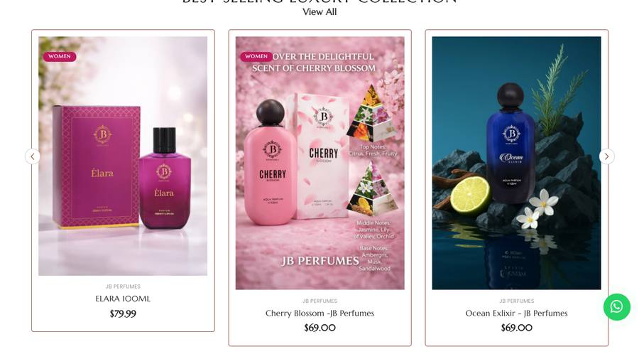 JB Perfumes collection