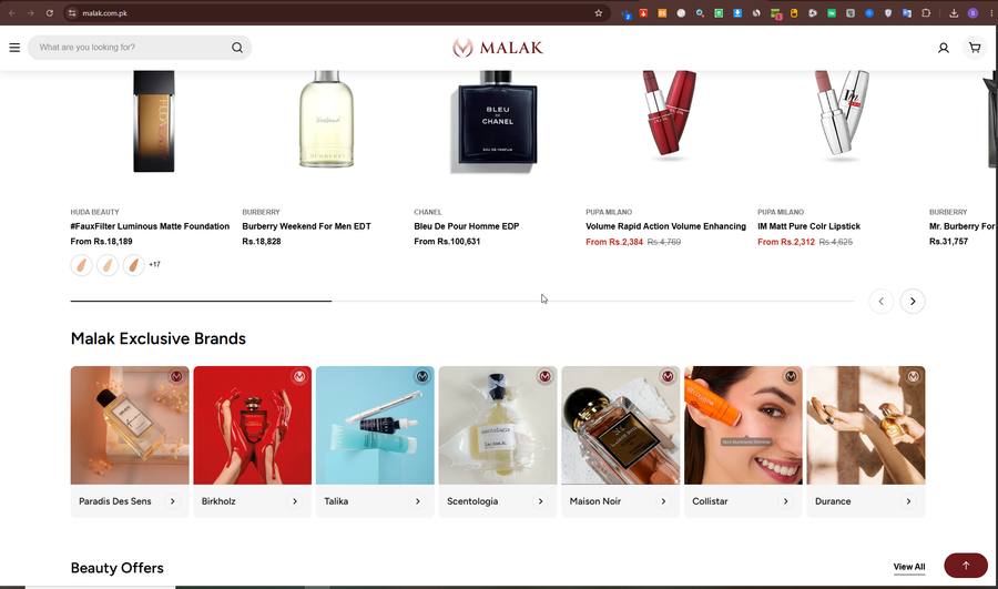 Malak beauty products