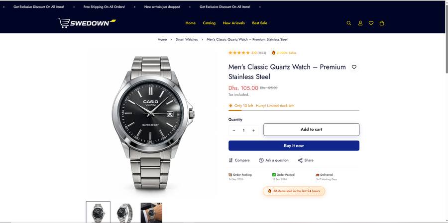 Swedown product page