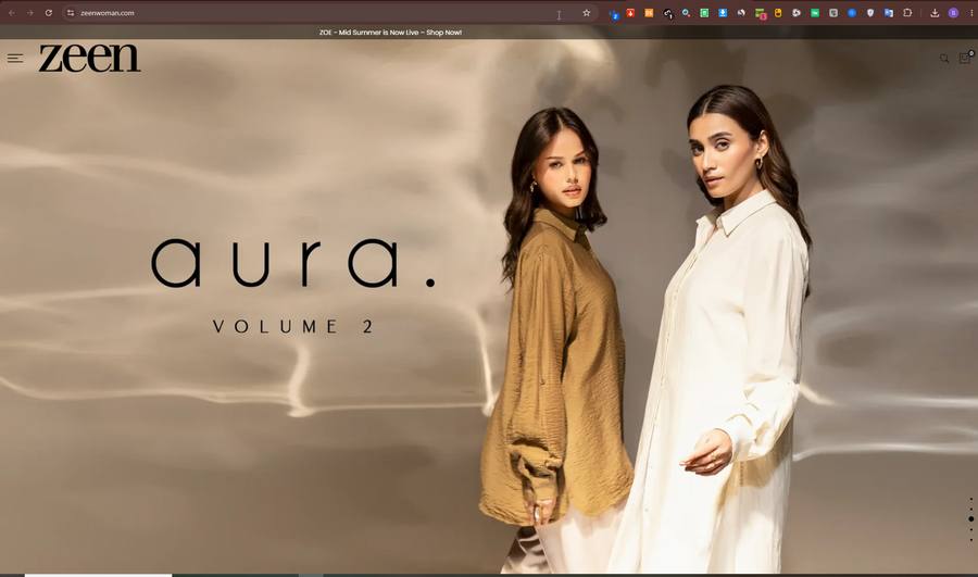 Zeen Woman homepage